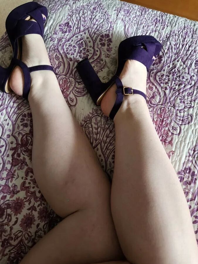 My New Purple Heels Came Today and I Am IN LOVE
