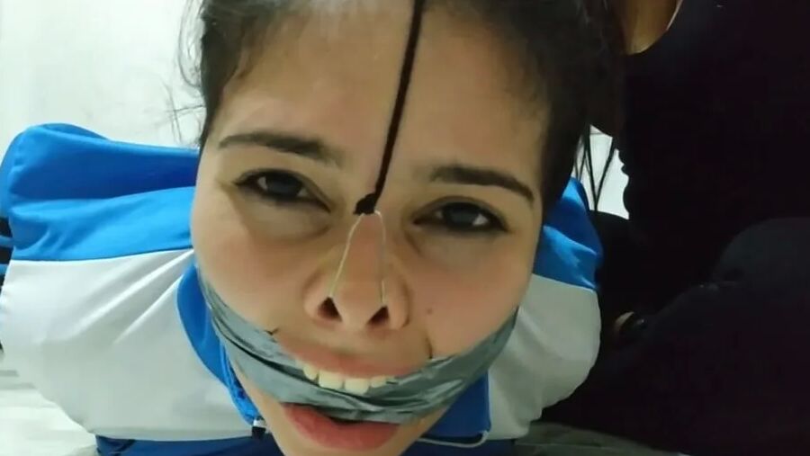 Jogger Gagged With Sweaty Socks After Her Run! - Selfgags