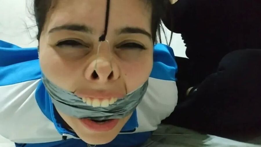 Jogger Gagged With Sweaty Socks After Her Run! - Selfgags