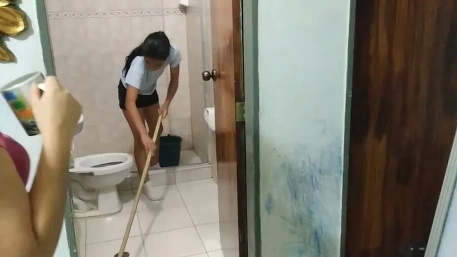 Helpless Bondage Girl Humiliated In The Shower! - Selfgags
