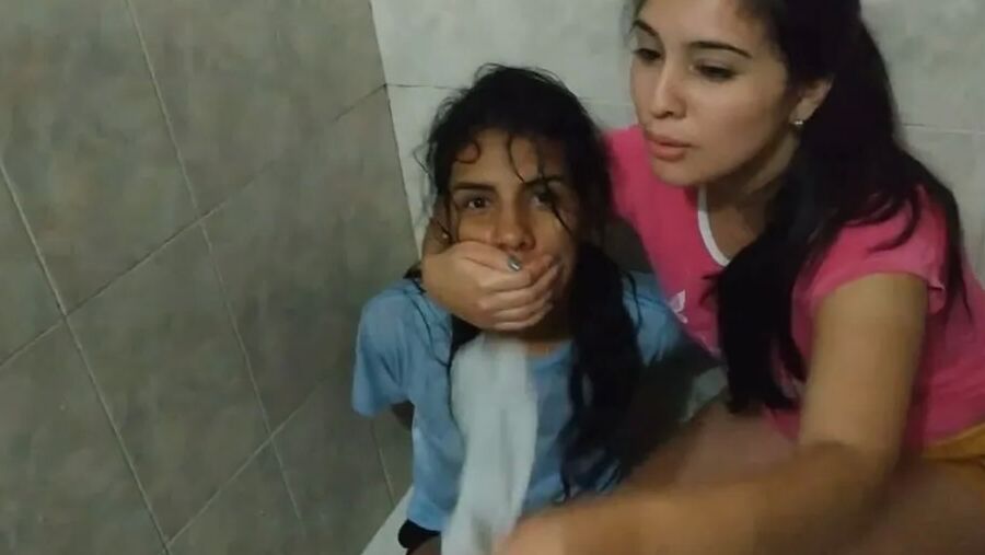 Helpless Bondage Girl Humiliated In The Shower! - Selfgags