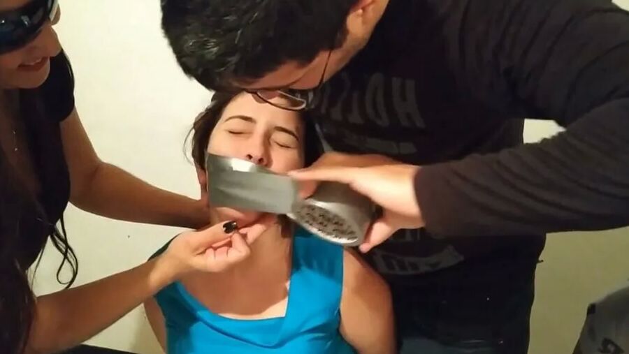Two Girls Bound And Taken By Couple - Selfgags