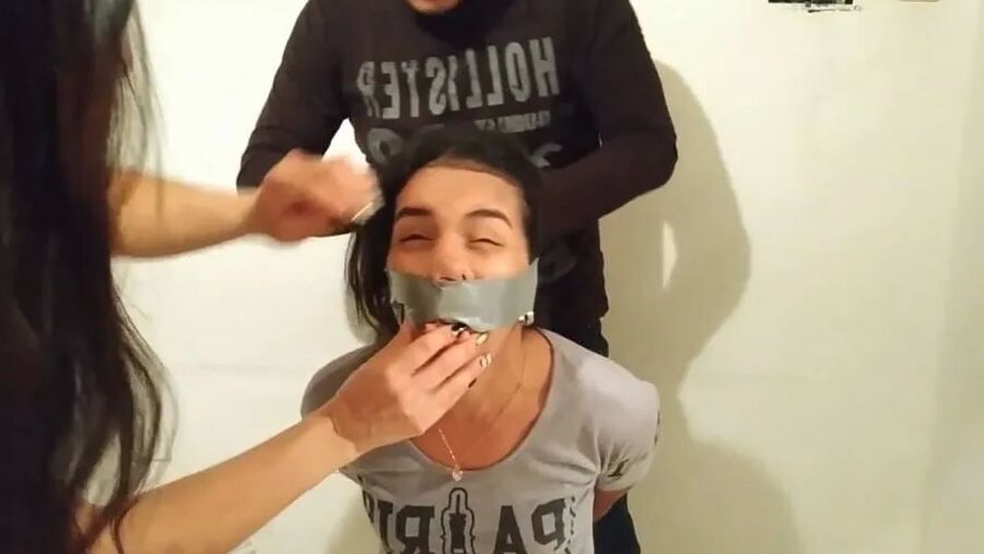 Two Girls Bound And Taken By Couple - Selfgags