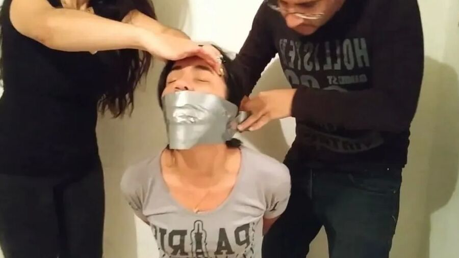 Two Girls Bound And Taken By Couple - Selfgags