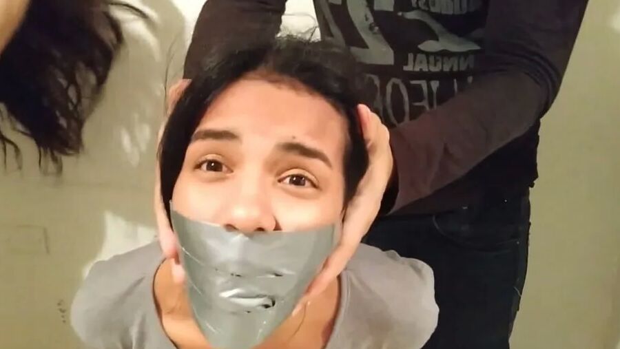 Two Girls Bound And Taken By Couple - Selfgags