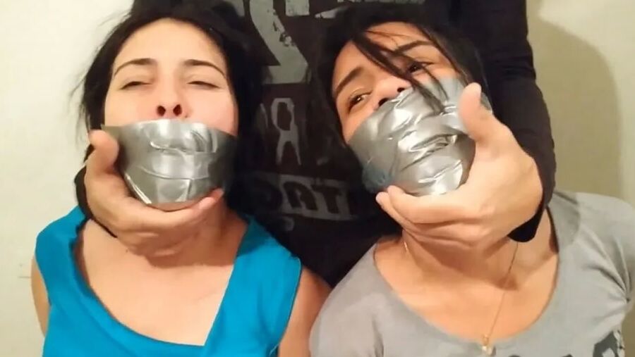 Two Girls Bound And Taken By Couple - Selfgags