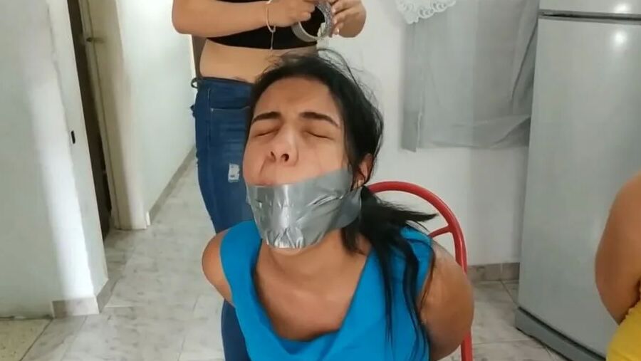 Rude Lesbian Bondage By Tall Girl - Selfgags