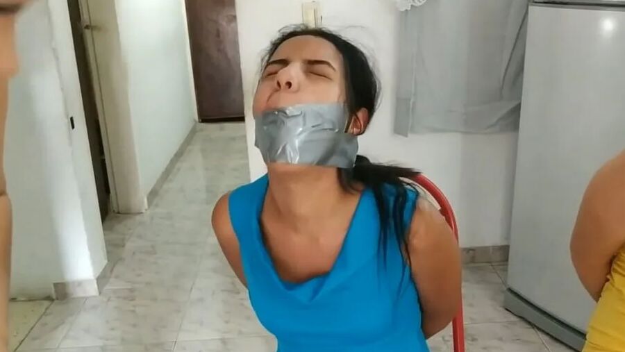 Rude Lesbian Bondage By Tall Girl - Selfgags