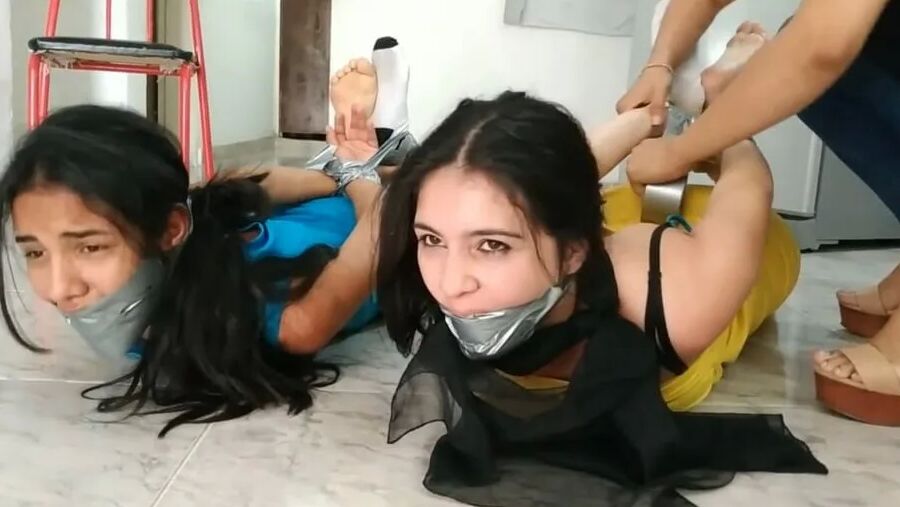 Rude Lesbian Bondage By Tall Girl - Selfgags