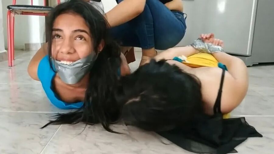 Rude Lesbian Bondage By Tall Girl - Selfgags