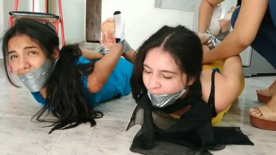 Rude Lesbian Bondage By Tall Girl - Selfgags