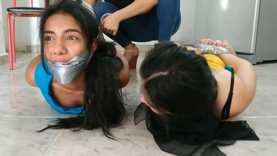 Rude Lesbian Bondage By Tall Girl - Selfgags