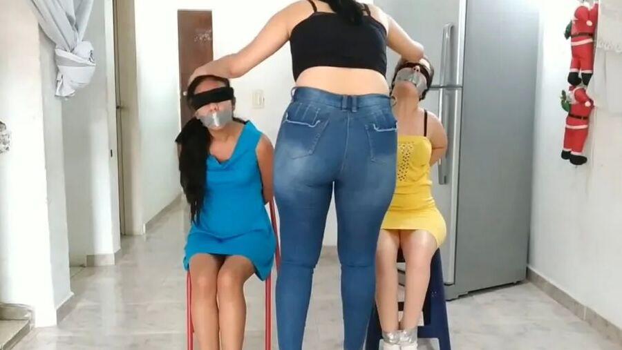 Rude Lesbian Bondage By Tall Girl - Selfgags