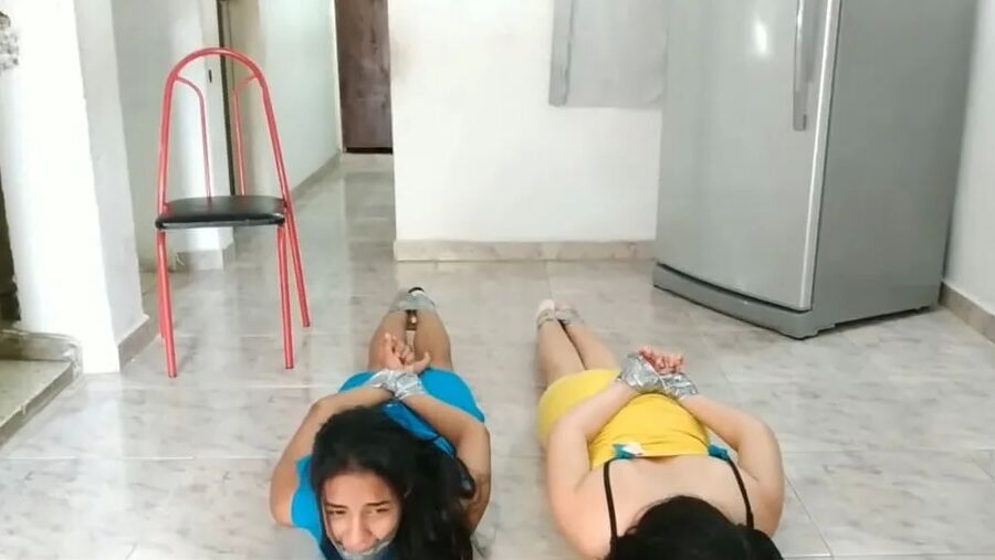 Rude Lesbian Bondage By Tall Girl - Selfgags