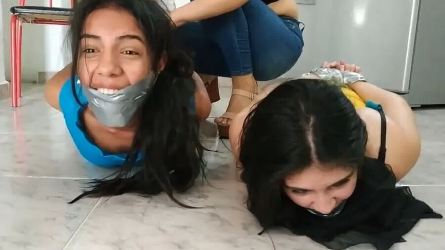 Rude Lesbian Bondage By Tall Girl - Selfgags