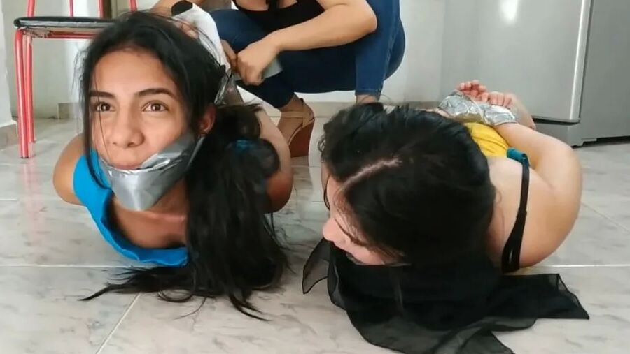 Rude Lesbian Bondage By Tall Girl - Selfgags