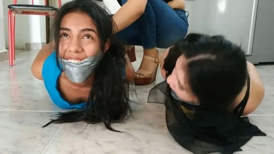 Rude Lesbian Bondage By Tall Girl - Selfgags