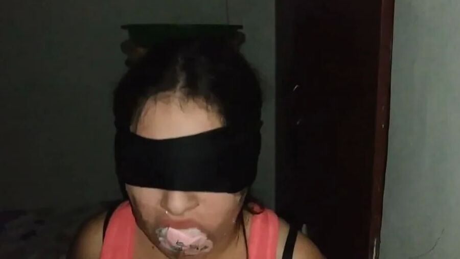 Gagged With 6 Socks And Clear Tape Gag - Selfgags