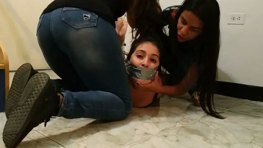 Gagged Lesbian Hogtie Humiliation - Selfgags