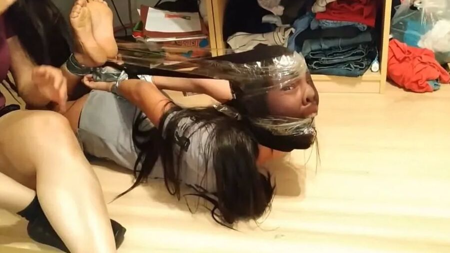 Fucked Up Pantyhose Encasement And Bondage - Selfgags