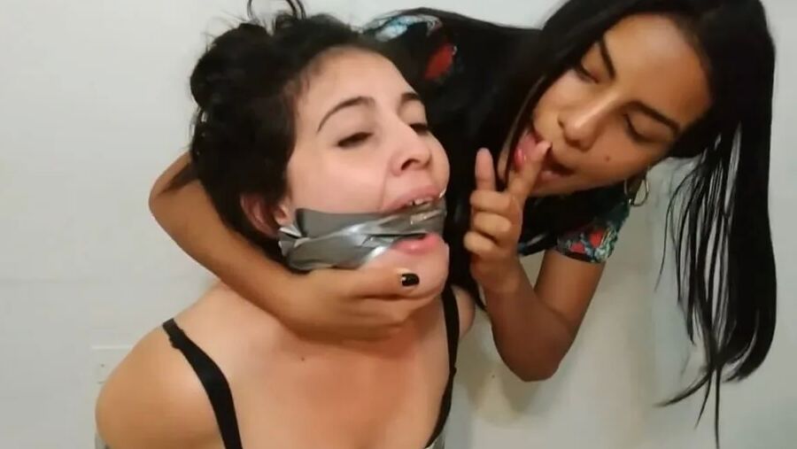 Gagged Lesbian Hogtie Humiliation - Selfgags