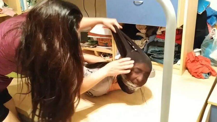 Fucked Up Pantyhose Encasement And Bondage - Selfgags