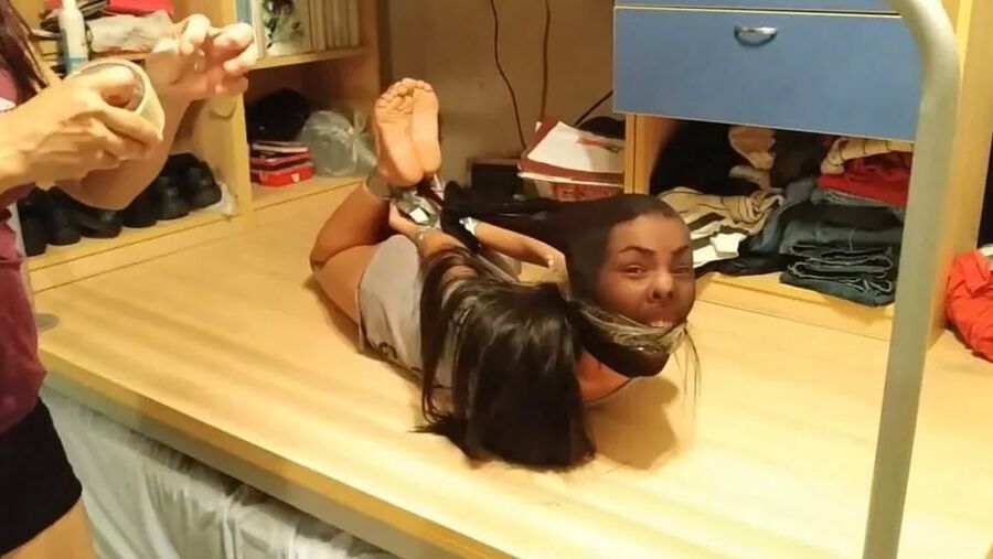 Fucked Up Pantyhose Encasement And Bondage - Selfgags
