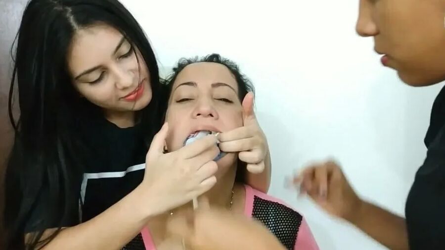Gagged Woman Mouth Stuffed With Multiple Socks - Selfgags