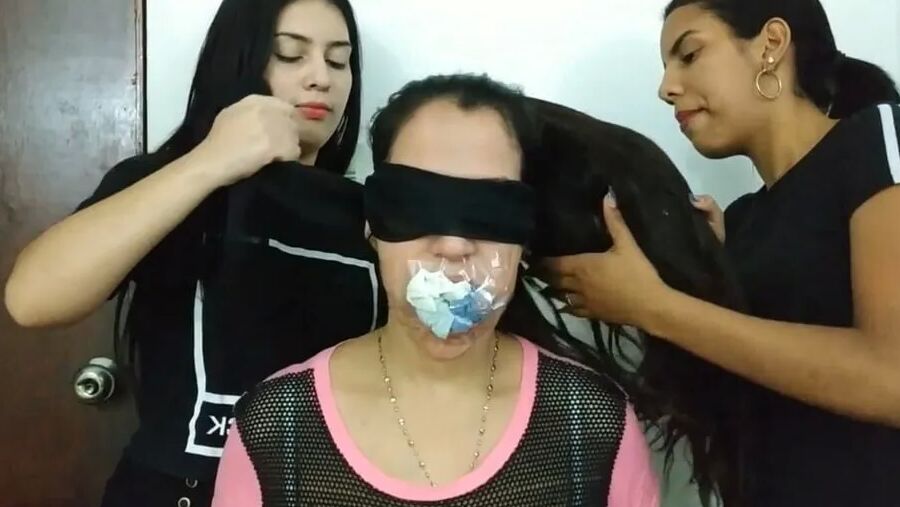 Gagged Woman Mouth Stuffed With Multiple Socks - Selfgags