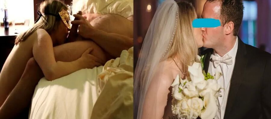 Blonde Bride - Clothed and Unclothed