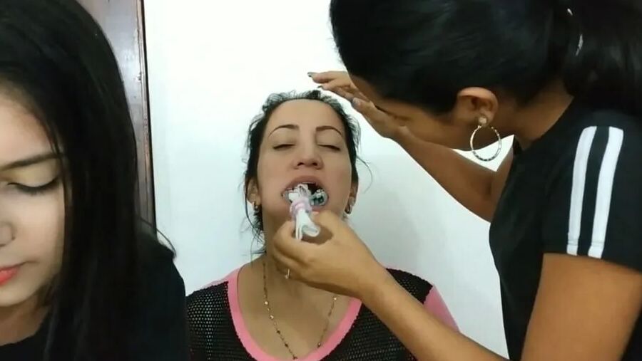 Gagged Woman Mouth Stuffed With Multiple Socks - Selfgags