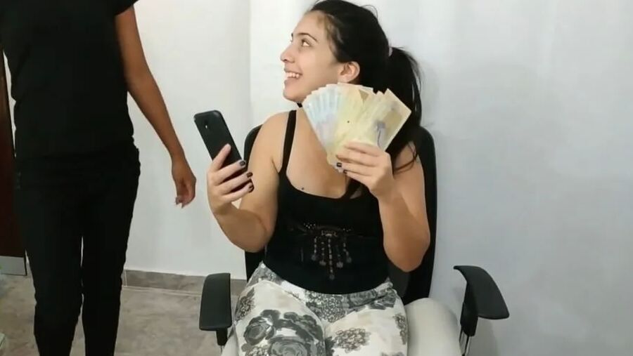 Findom Girl Gagged With Money - Selfgags