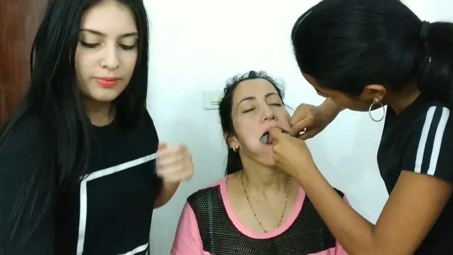 Gagged Woman Mouth Stuffed With Multiple Socks - Selfgags