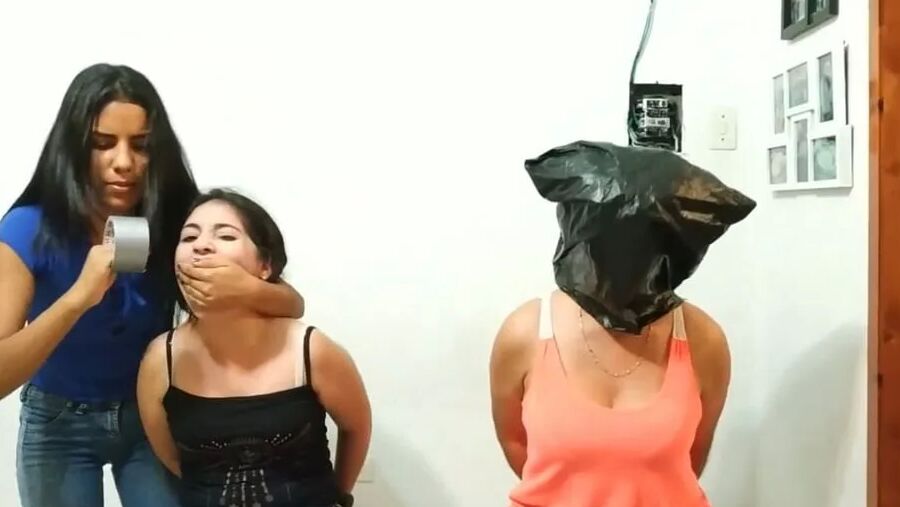 Two Women Bagged And Gagged - Selfgags