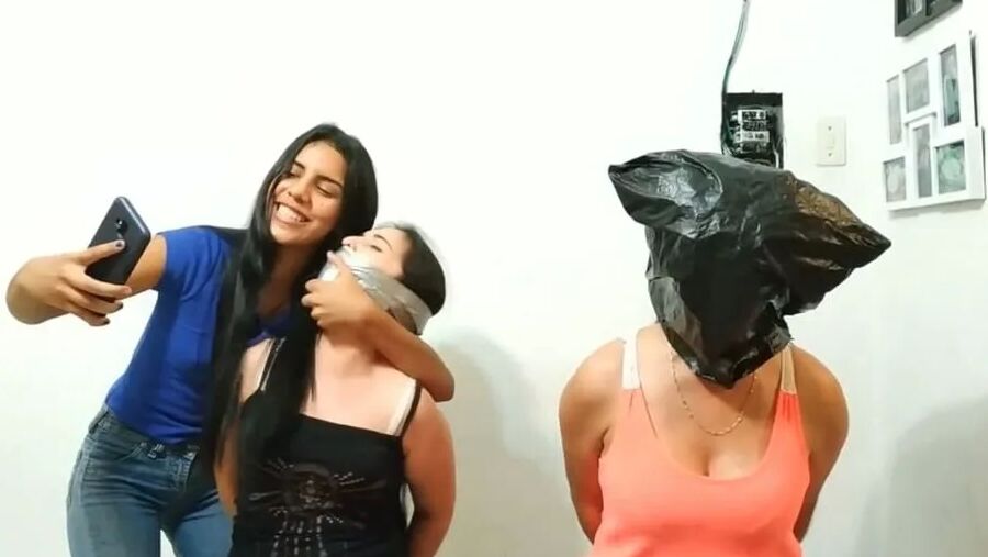 Two Women Bagged And Gagged - Selfgags