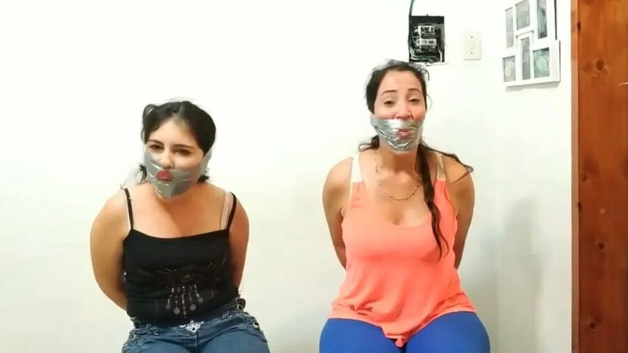 Two Women Bagged And Gagged - Selfgags