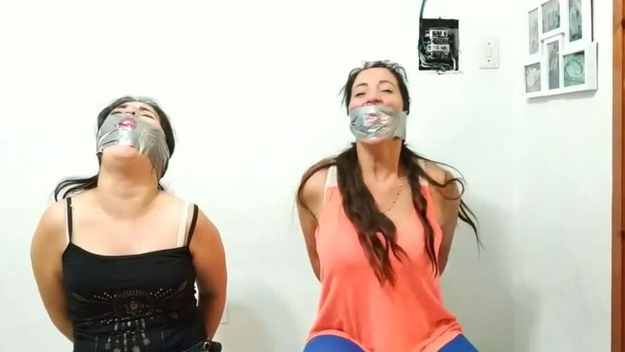 Two Women Bagged And Gagged - Selfgags