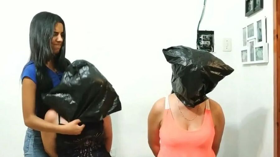 Two Women Bagged And Gagged - Selfgags