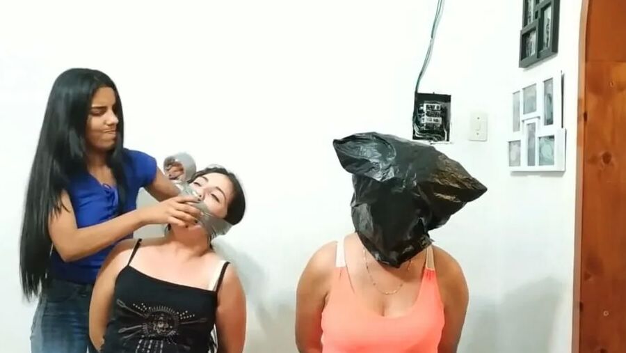 Two Women Bagged And Gagged - Selfgags