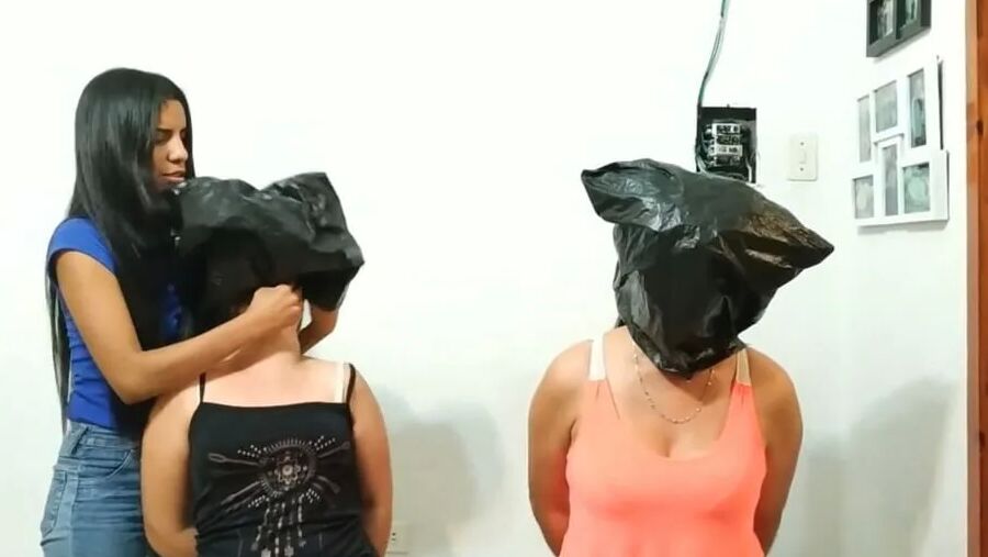 Two Women Bagged And Gagged - Selfgags