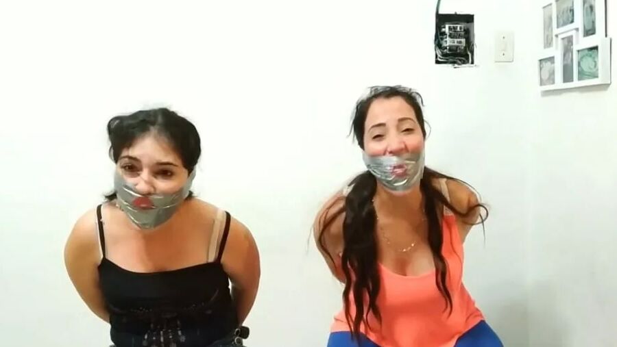 Two Women Bagged And Gagged - Selfgags