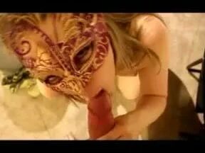 Masked Blonde MILF post baby fucking