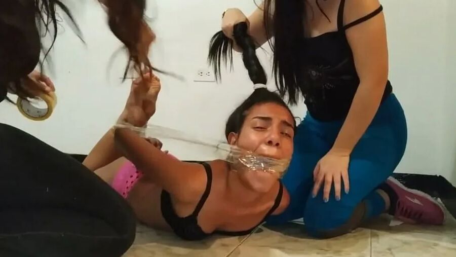 Bitch Hogtied Down And Gagged Super Tight! - Selfgags
