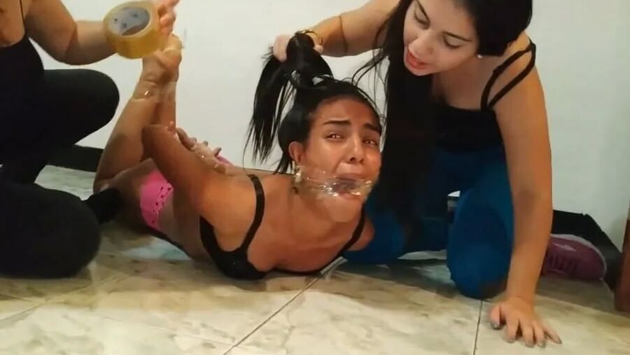 Bitch Hogtied Down And Gagged Super Tight! - Selfgags