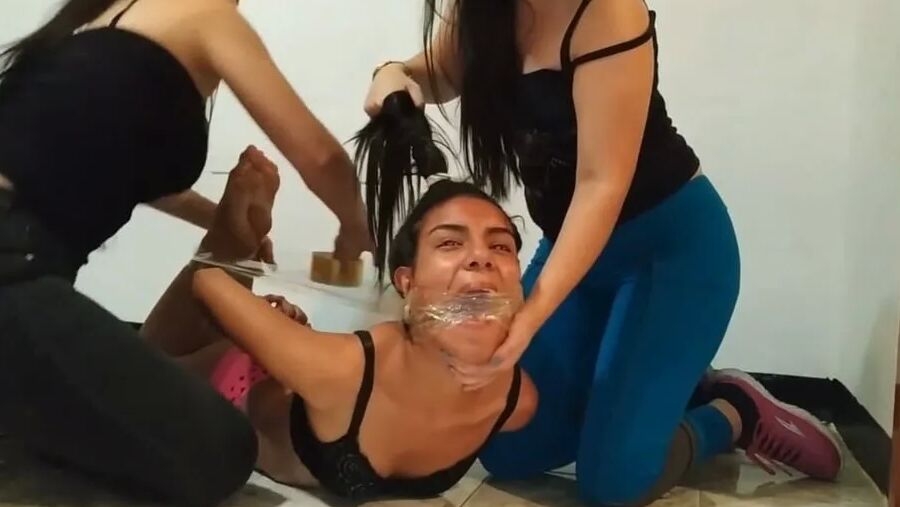 Bitch Hogtied Down And Gagged Super Tight! - Selfgags