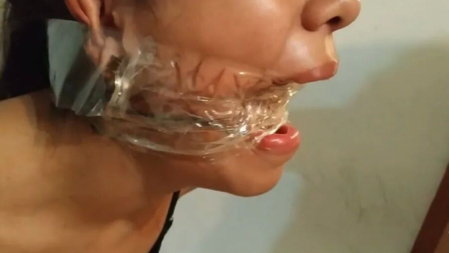Bitch Hogtied Down And Gagged Super Tight! - Selfgags