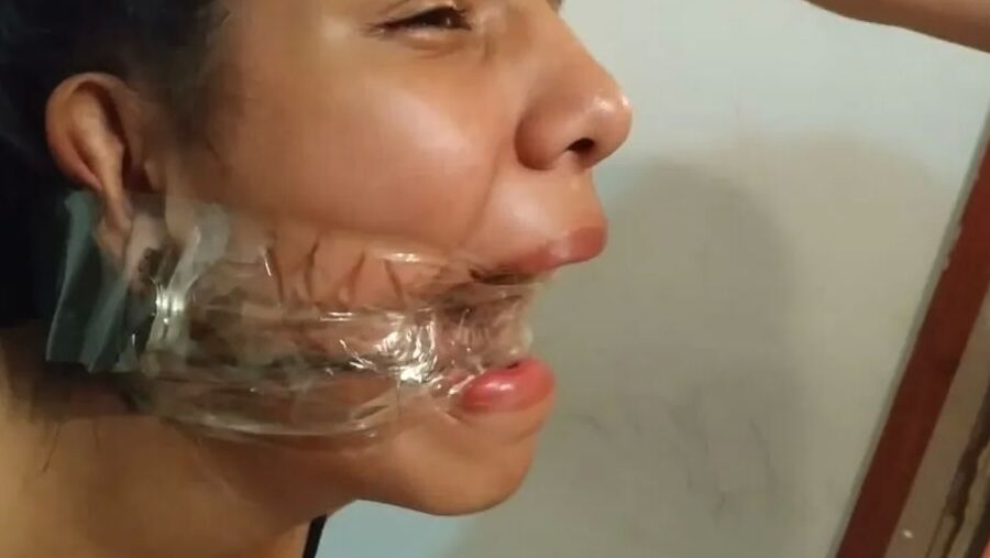 Bitch Hogtied Down And Gagged Super Tight! - Selfgags