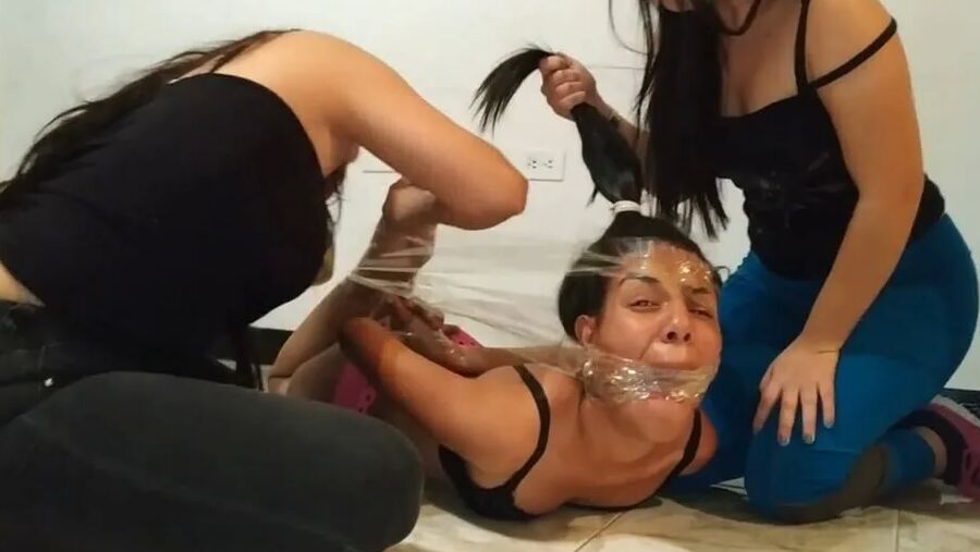 Bitch Hogtied Down And Gagged Super Tight! - Selfgags