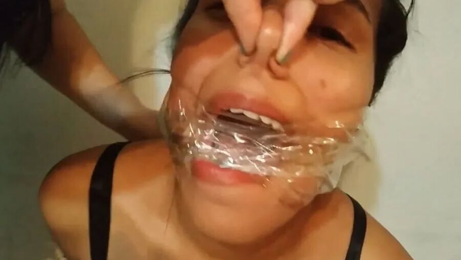 Bitch Hogtied Down And Gagged Super Tight! - Selfgags