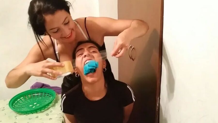 Cleaning Stepmom's Dirty Panties With Her Mouth!